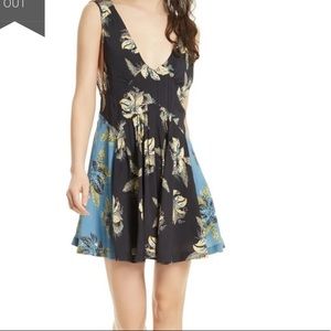 Free People Thought I Was Dreaming Floral Dress XS